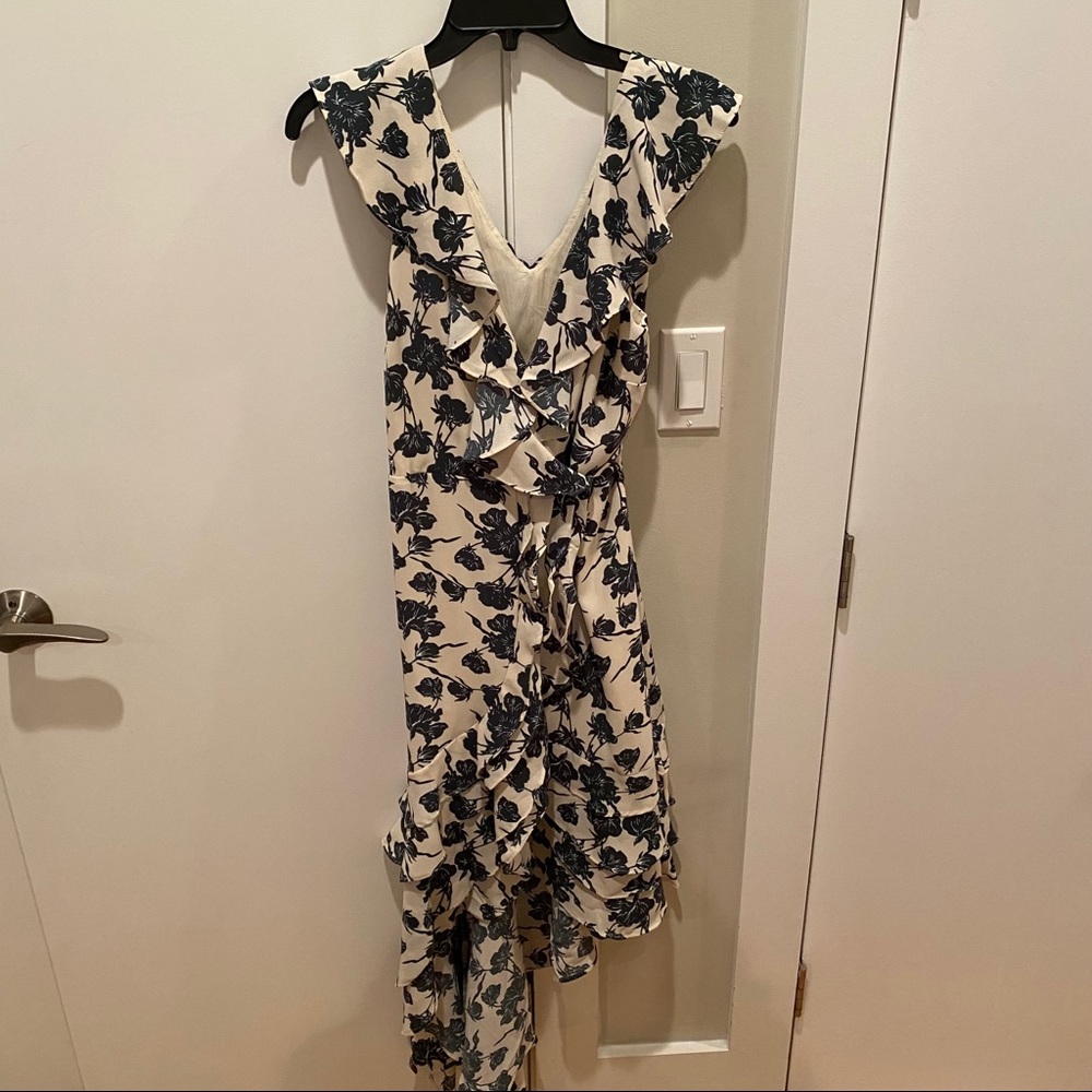 Lulus Floral Wrap Dress - Small